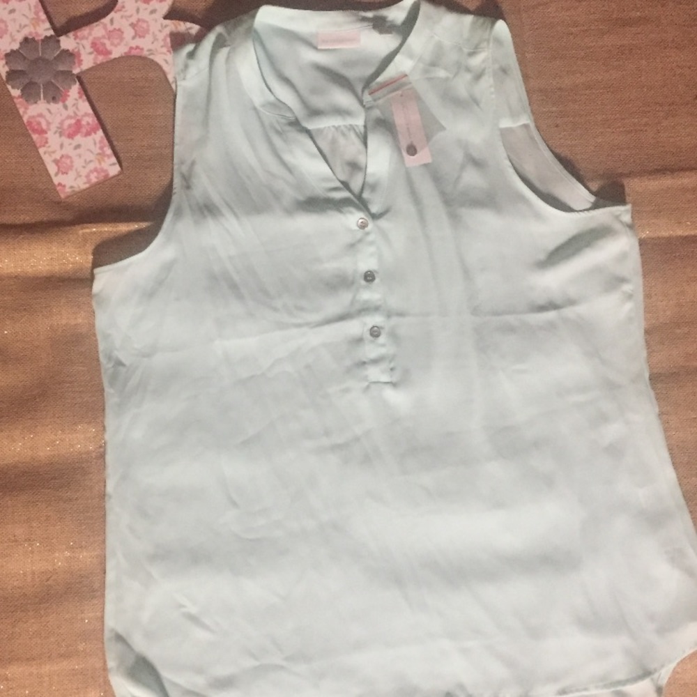 NY and Company light blues XL blouse